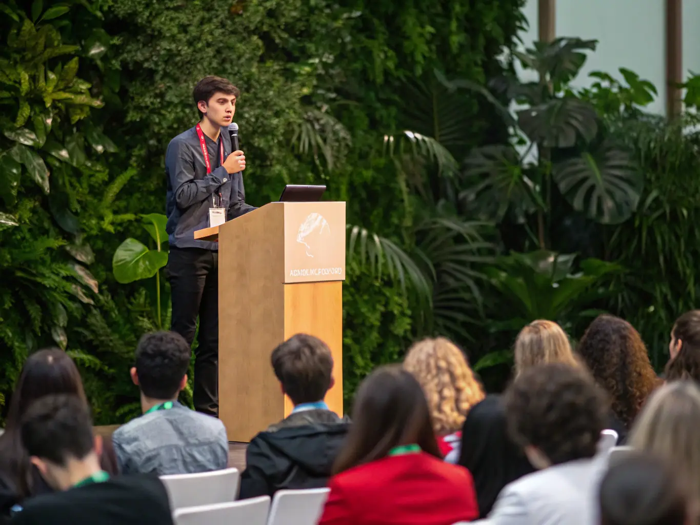 A diverse panel of speakers at the Greater Cleveland Partnership’s Sustainability Summit, discussing innovative solutions for environmental challenges.